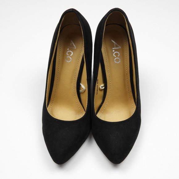 Black Suede Heels - Picture 1 of 5